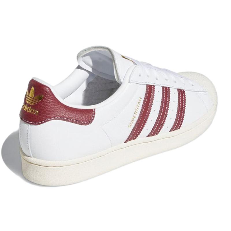Adidas Superstar 'White Collegiate Burgundy' Sneakers GZ1603