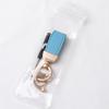 1PC Goat Pattern High-end Keyring New French Car Keychain Hardware Key Holder High Quality Lambskin Leather Keychain