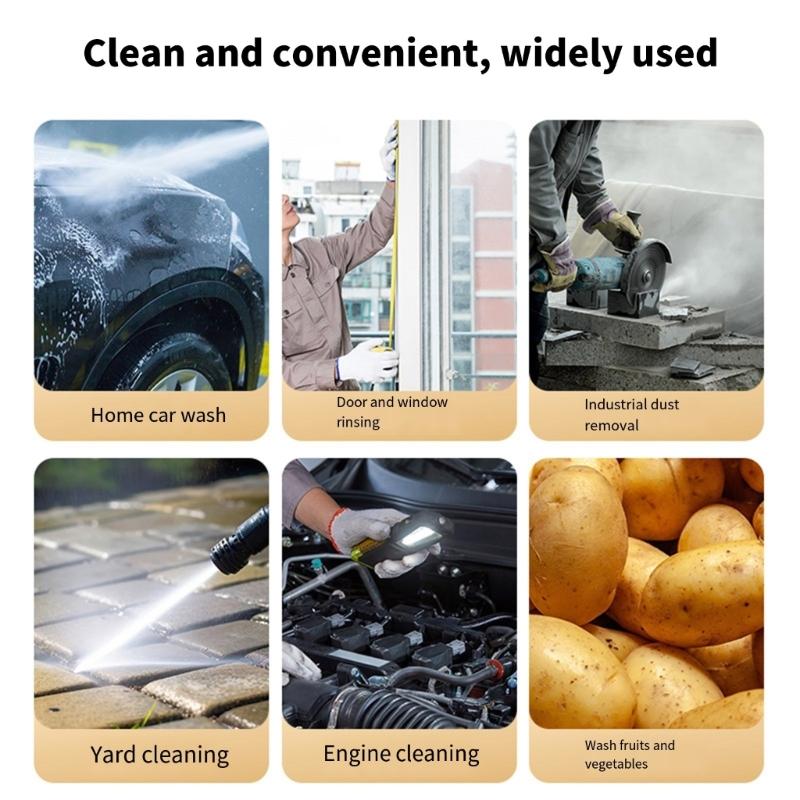 Multifunction Pneumatic High Pressure Cleaning Sprayer Compressed Air Powered Cleaning Tool Adjustable Car Washing Tool