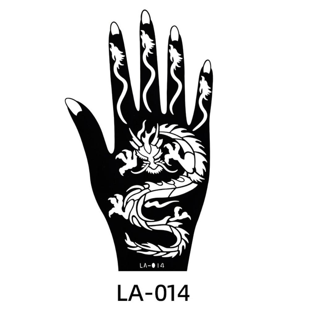 

India Henna Stencil Temporary Hand Tattoo Sticker Mehndi Tattoo Template Finger Foot Clavicle Style 14