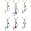 Damen Edle Anhänger Tages-Schuh-Charm Modeschmuck Damenschuhe Geschenk Heißer Aschenputtel-Anhänger Hohes Halskettchen Kristall
