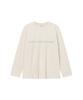 Tinsi Printed Waffle Long Sleeve Tee (Cream Ivory)