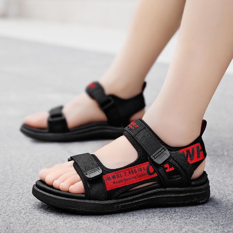 Korean Style Boys' Sandals 2025: Soft Sole, Fashion Sports, Beach Shoes for Kids