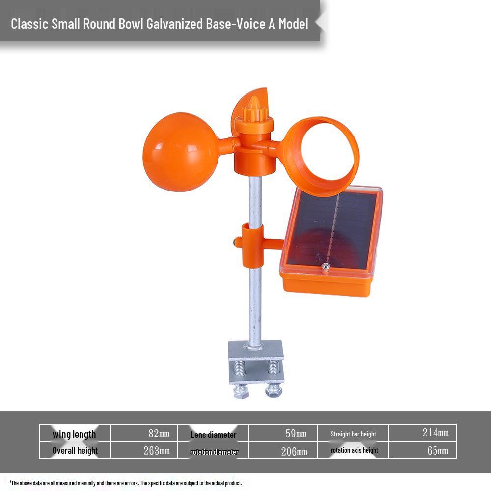 Odblaskowy odstraszacz ptaków zasilany energią słoneczną i wiatrową na farmy zewnętrzne i stawy rybne