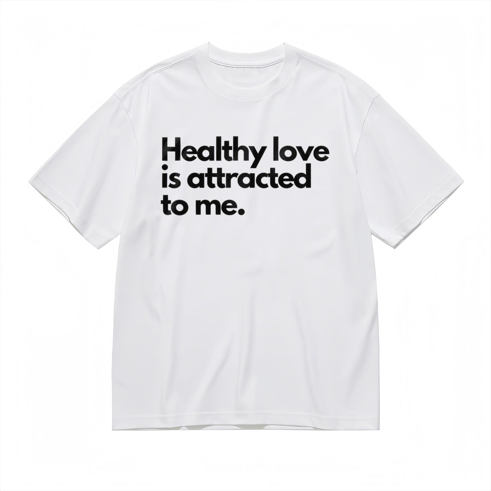 Women s Oversize T-Shirt Mens Womens Tees Top With Self-Love Affirmation Graphic 100% Cotton Tops XL