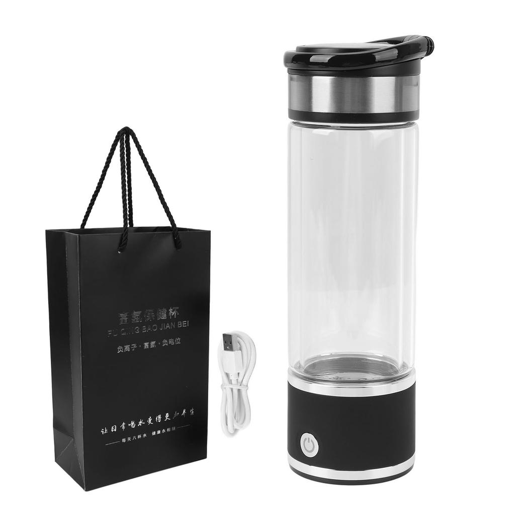 350ml Hydrogen Water Bottle Rechargeable Portable Hydrogen Water Machine Generator Hydrogen Rich Water Glass Health Cup