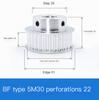 Synchronous belt pulley aluminum alloy synchronous wheel BF boss