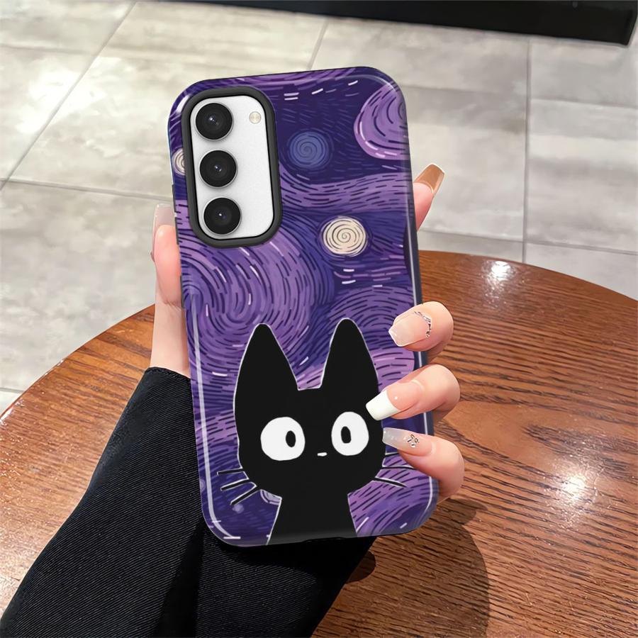 Soft Cover Capa Phone Case for Samsung Galaxy S25 S20 FE S25Ultra A36 S24 Ultra S23 A26 A16 S23Ultra A56 Van Gogh Fashion Black