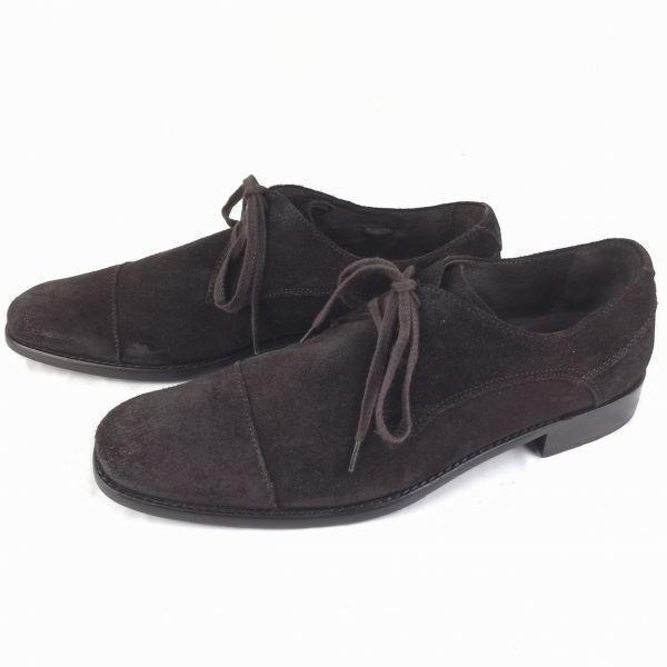 JOHN VARVATOS Suede Straight Tip Shoes size 9.5M 27.0-27.5 Men's(USED)