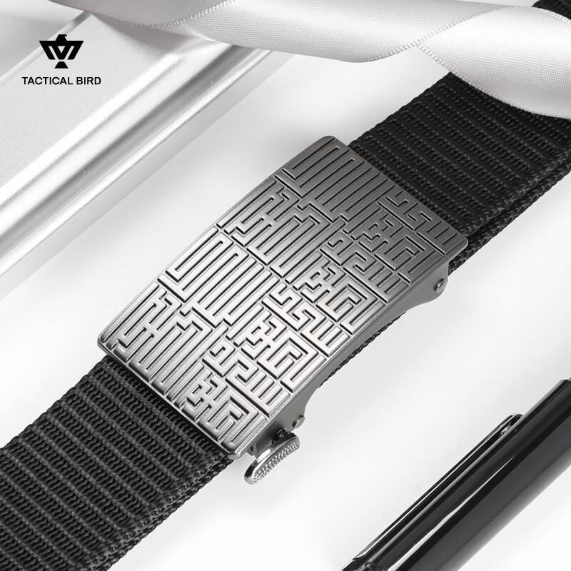 Men s Tactical Automatic Buckle Nylon Canvas Belt 115cm