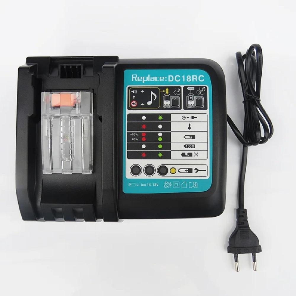 3A Battery Charger For 14.4V 18V Li-ion battery BL1415 BL1430 BL1815 BL1830 BL1840 BL1850 BL1860 DC18RC DC18RA EU Plug