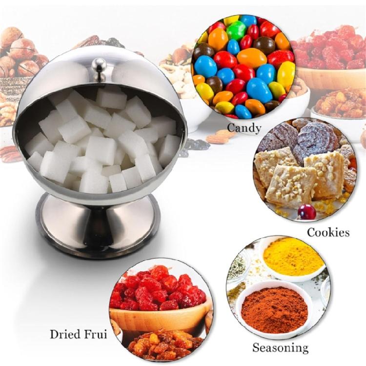Contemporary Stainless Steel Sugar Dispenser Portable Convenient Candy Storage Solution for Offices Organization