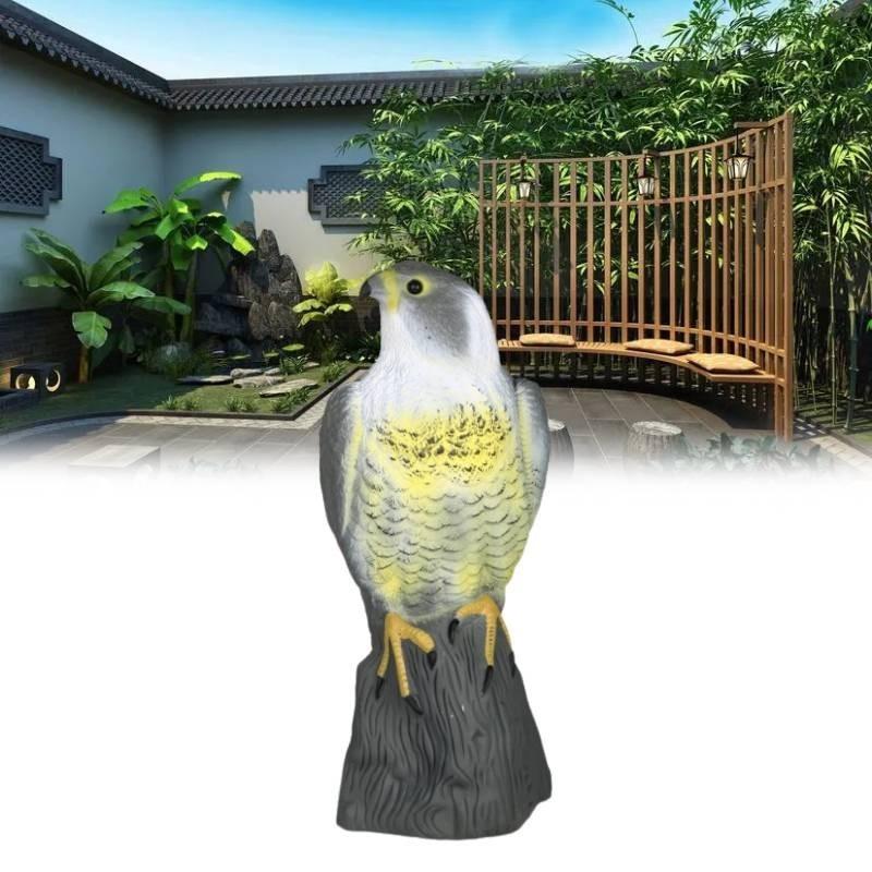 American Eagle Garden Sculpture Lifelike Animal Predator Bird Repellent Decor