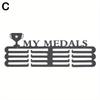 Elegant Metal Medal Display Shelf 9 Wall Hanging Options for Home Office Race Mementos Decor Gift