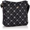 WACHIFIELD T2O Deep Shoulder Bag, Large Capacity, Lightweight, Water-Repellent, Women's Dayan Cat Merchandise Bag, WTSK-03 (Black)