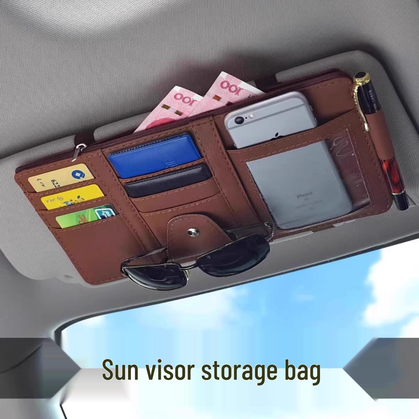 

Новичок Хранение Солнцезащитного Козырька: Многофункциональная сумка-холдер для лицензий и карт