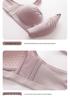 Cotton Front-Closure Wire-Free Push-Up Bra for Mature Women - Large, Breathable, Anti-Sagging Style