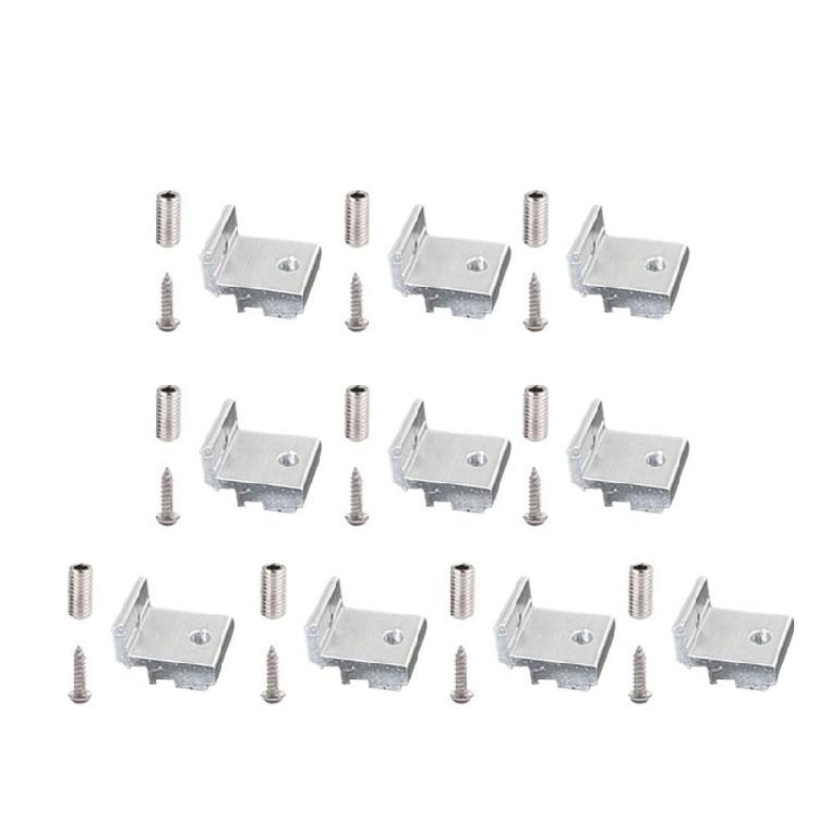 10lots Aluminum Alloys Shelf Supports Compatibility with 202 3030 4040 Profiles Light Weight and Strong Corner Fitting