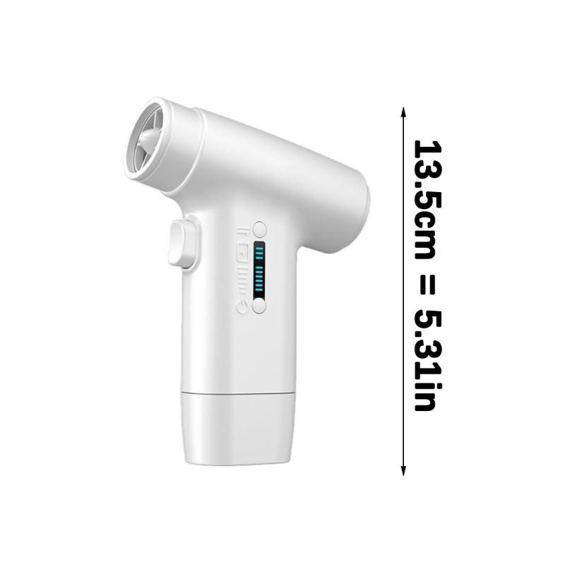 Portable Small Handheld Fan 3000mAh Air Blower with 80000RPM 6 Speed Adjustable USB Rechargeable for Travel Home