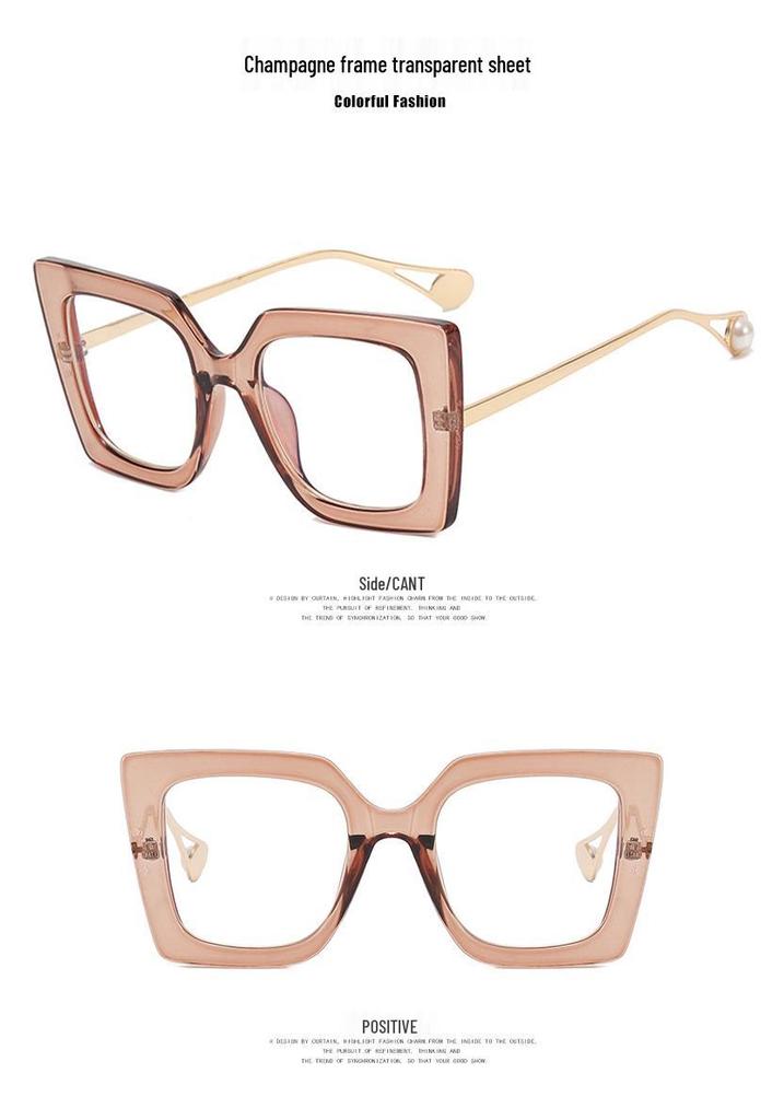 Kedun 2022 Fashion Square Blue Light Blocking Glasses – Stylish European-American Large Frame.