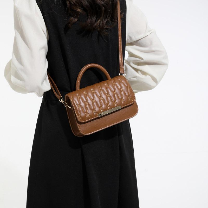 Fashion charm pu versatile bag women's new rhombus plaid handbag dinner party arm shoulder messenger bag