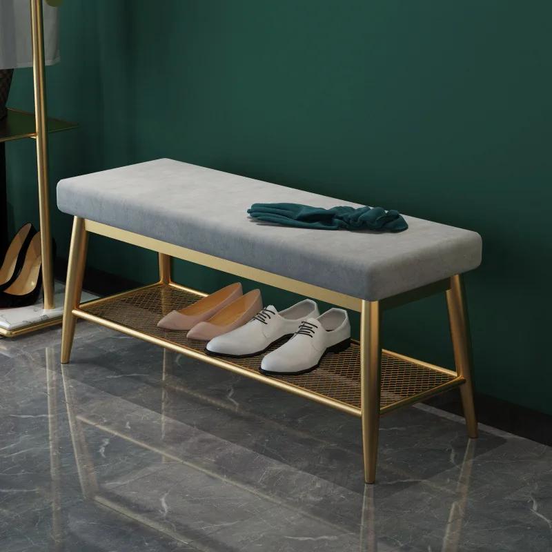 

Скандинавська м’яка оксамитова підставка для ніг Османське взуття Табурети для дому Меблі для вітальні Комод Крісло Пуф Підніжка Пуф Довгі табурети