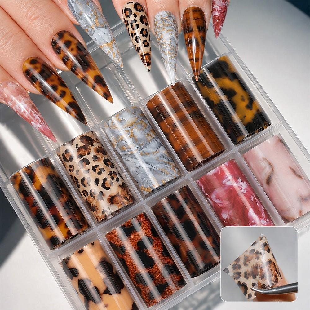 Stripe Pattern Nail Stickers The Starry Sky Nail Decals Professional Nail Foils  Nail Decoration