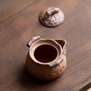Handmade Rough Old Rock Mud  Teapot Boutique Small Size Pot Tea Maker Kettle with Ball Hole Chinese Tea for Tea Ornaments Gifts