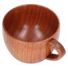 200ml Big Belly Wood Water Cup Simple Tea Wine Coffee Mug Classical Wooden Cup with Handle for Kitchen Study
