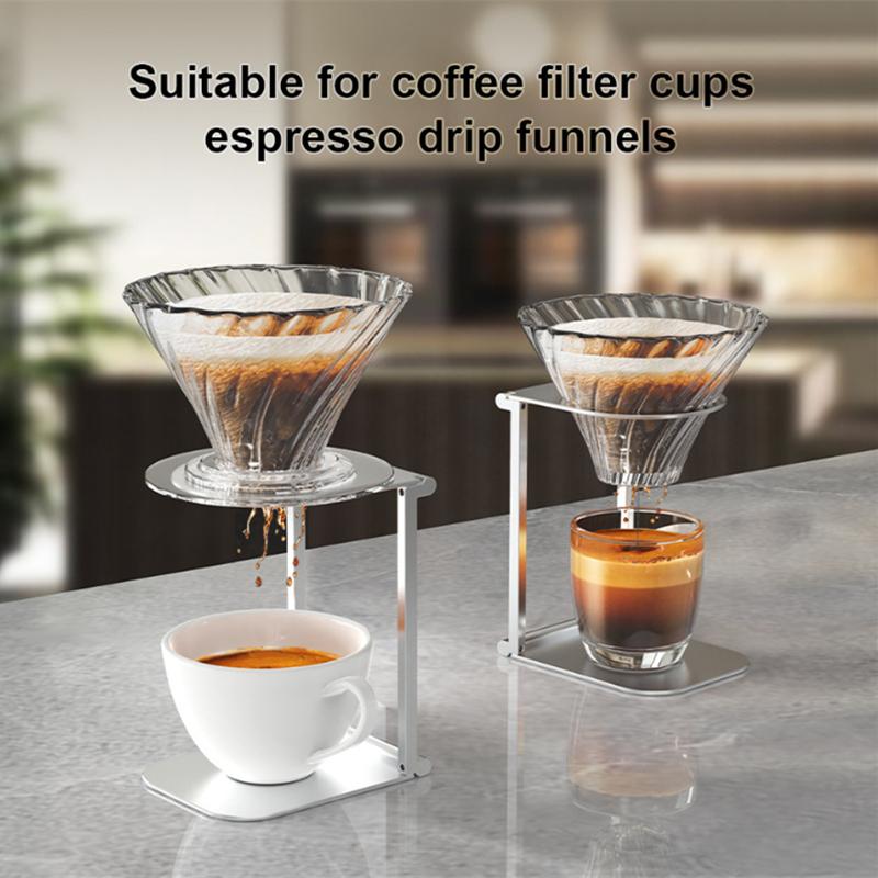 Skládací držák na kávu z hliníkové slitiny pro bezdrátový elektrický přenosný espresso kávovar