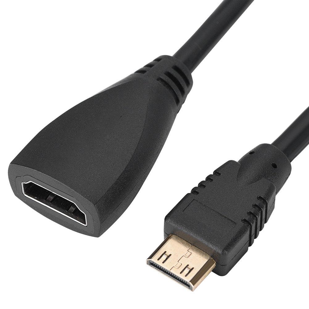 HDMI-Buchse auf Mini-HMDI-Stecker Adapterkabel Konverter 1080P 3D High Speed
