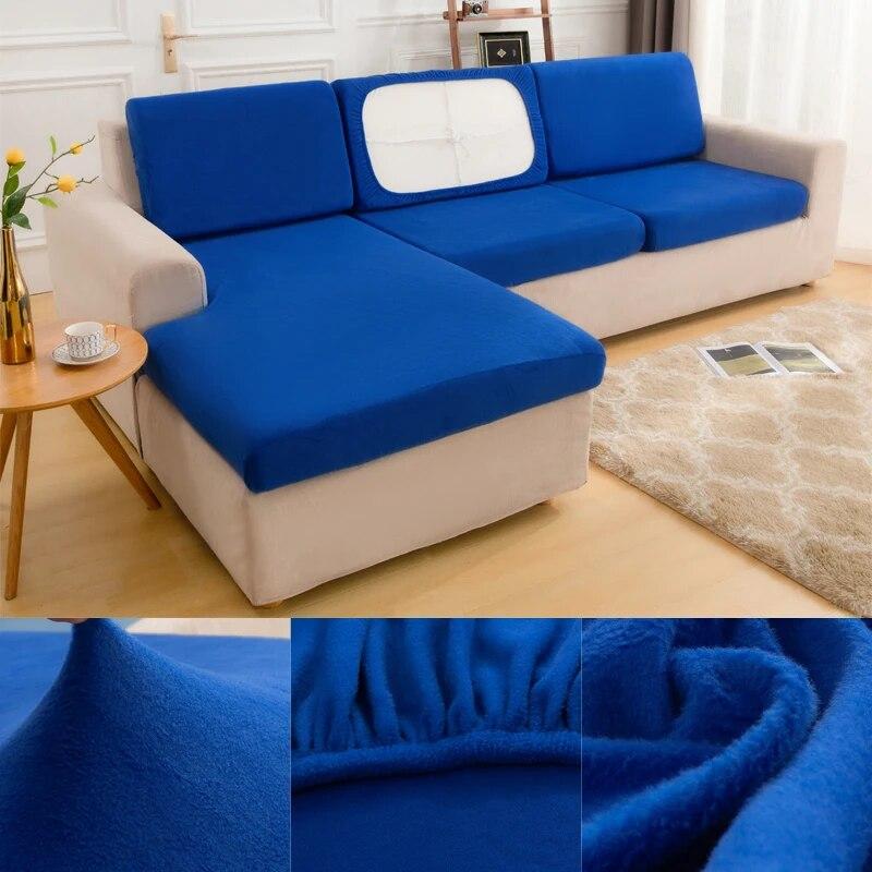 Lavabilă, detașabilă, husă de pernă de șezut pentru canapea de pluș Huse de protecție elastică pentru animale de companie Husă de pernă pentru canapea pentru mobilier