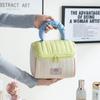 Color Block Soft Makeup Travel Bag - Large Capacity Portable Handbag