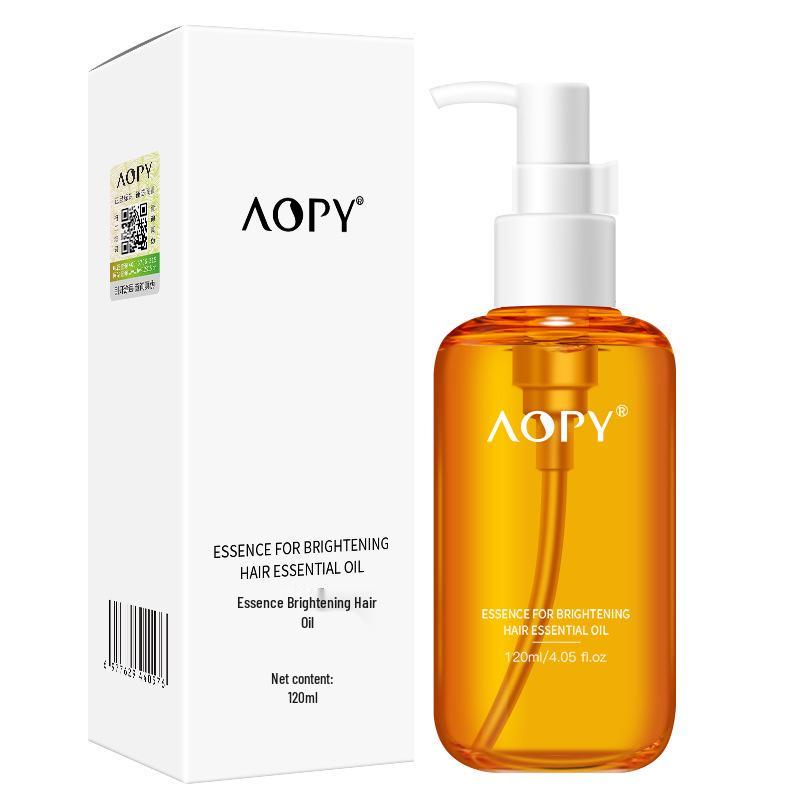 AOPY Essence 120ml Hair Oil: Shine, Smooth, Anti-Frizz, Moisturizing & Repair for Damaged Hair