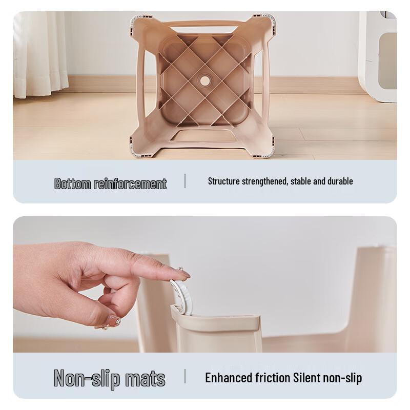 HUIHUADU Thickened Square Plastic Stool