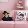 P-Pedro Pascal Hot Actor Pillow Case Anti-Dustmite Pillow Invisible Zipper Silky Short Plush Sofa Cushion Cover