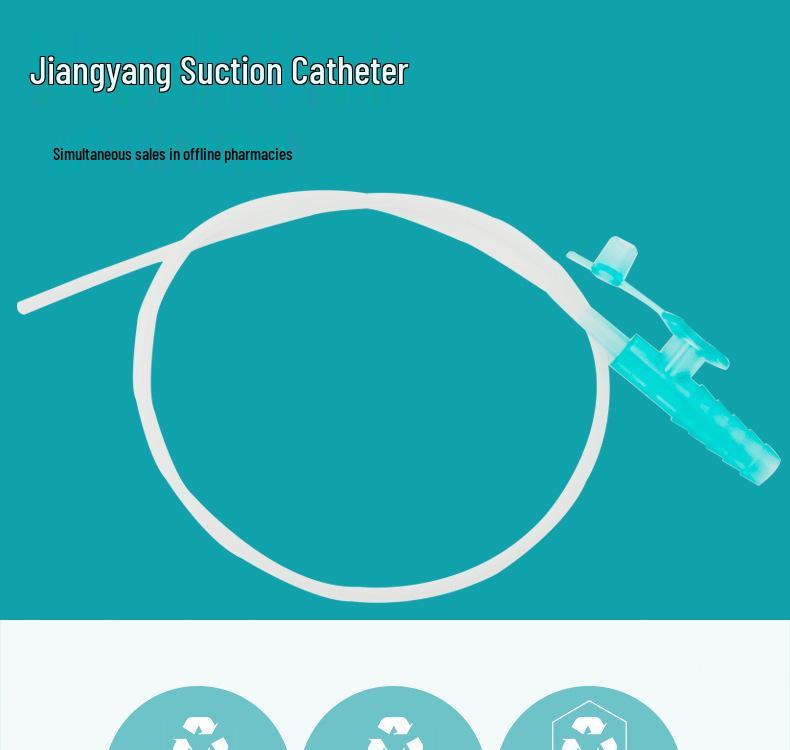 Jiangyang Heimgebrauch Tracheostomie Silikon-Absaugkatheter & Absauger
