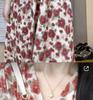 2026 Plus Size French V-neck High-waisted Print Dress - Elegant Slimming Summer Style for Women