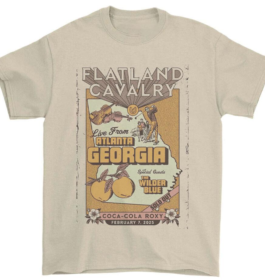 Rare! Flatland Cavalry Band Poster Shirt Unisex Concert S to 5XL LO120 Unisex T-Shirt XXXXL