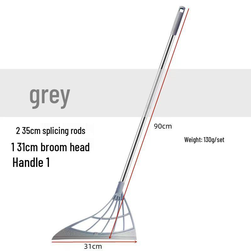 Silicone Broom Set for Bathroom: Wet & Dry Magic Squeegee