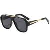  New Fashion Rivets Square Women Sunglasses Shades UV400 Retro Trending Gradient Men Punk Yellow Sun Glasses