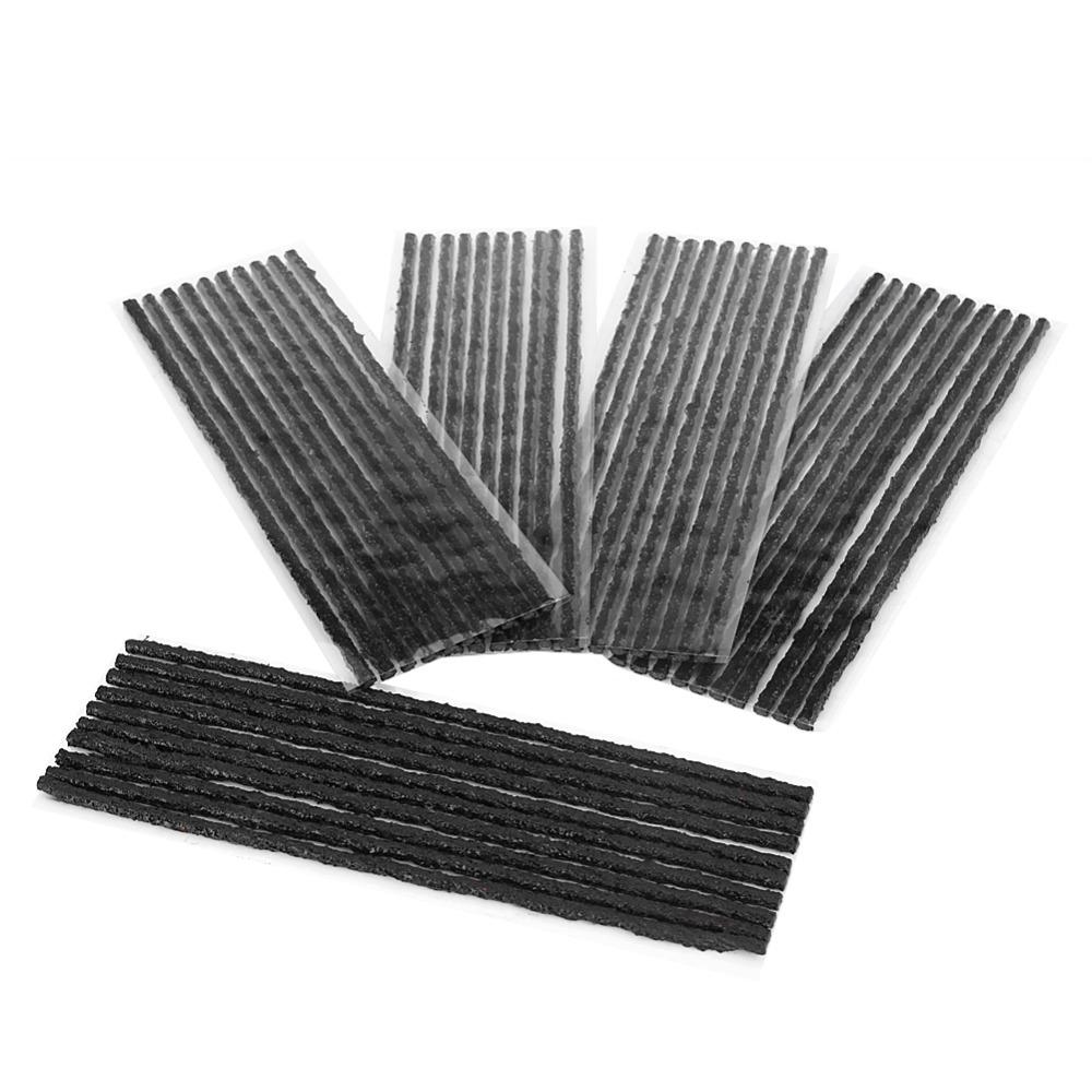 50PCS Rubber Tire Repair Plugs Kit No Glue Tubeless Seal Strip Emergency Repair