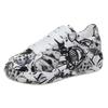 Women's Trendy 2024 Summer Autumn Graffiti Print Dad Shoes - Colorful, Large Size Casual Sneakers