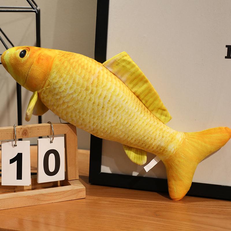 30-100cm Simulation Koi Fish Plush Toy Pillow Lifelike Colorful Red Gold Goldfish Plush Toy Home Decoration Gift For Children