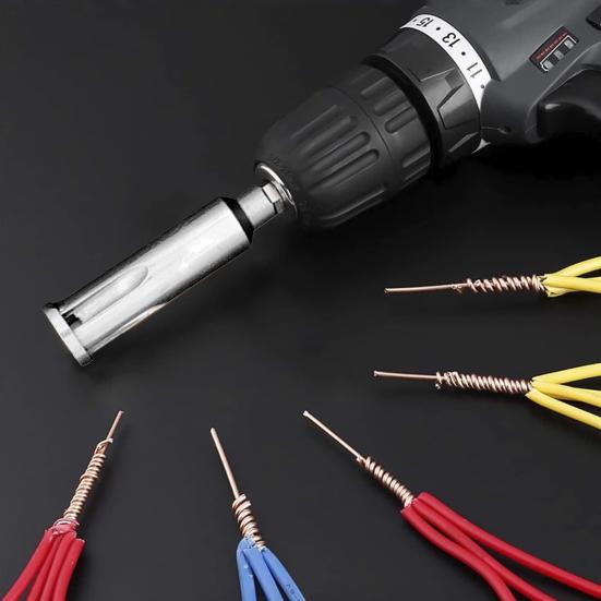 Universal-Drahtverdrehwerkzeug, Kabelabisolierzange, hohe Härte, rostfrei, kompakte Größe, tragbar, Kabelverdreher, Abisolierwerkzeug