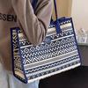 1PC Large Capacity Canvas Tote Bag Women's Autumn and Winter New Casual Commuter Portable Shopping Bag Lightweight One Shoulder Mommy Bag