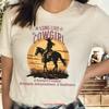 Cowgirl T Shirt For Horse Owner Rider Code Crazy Girl Lover Western Vintage Slightly Stylish Homme Top For Everyday Wear