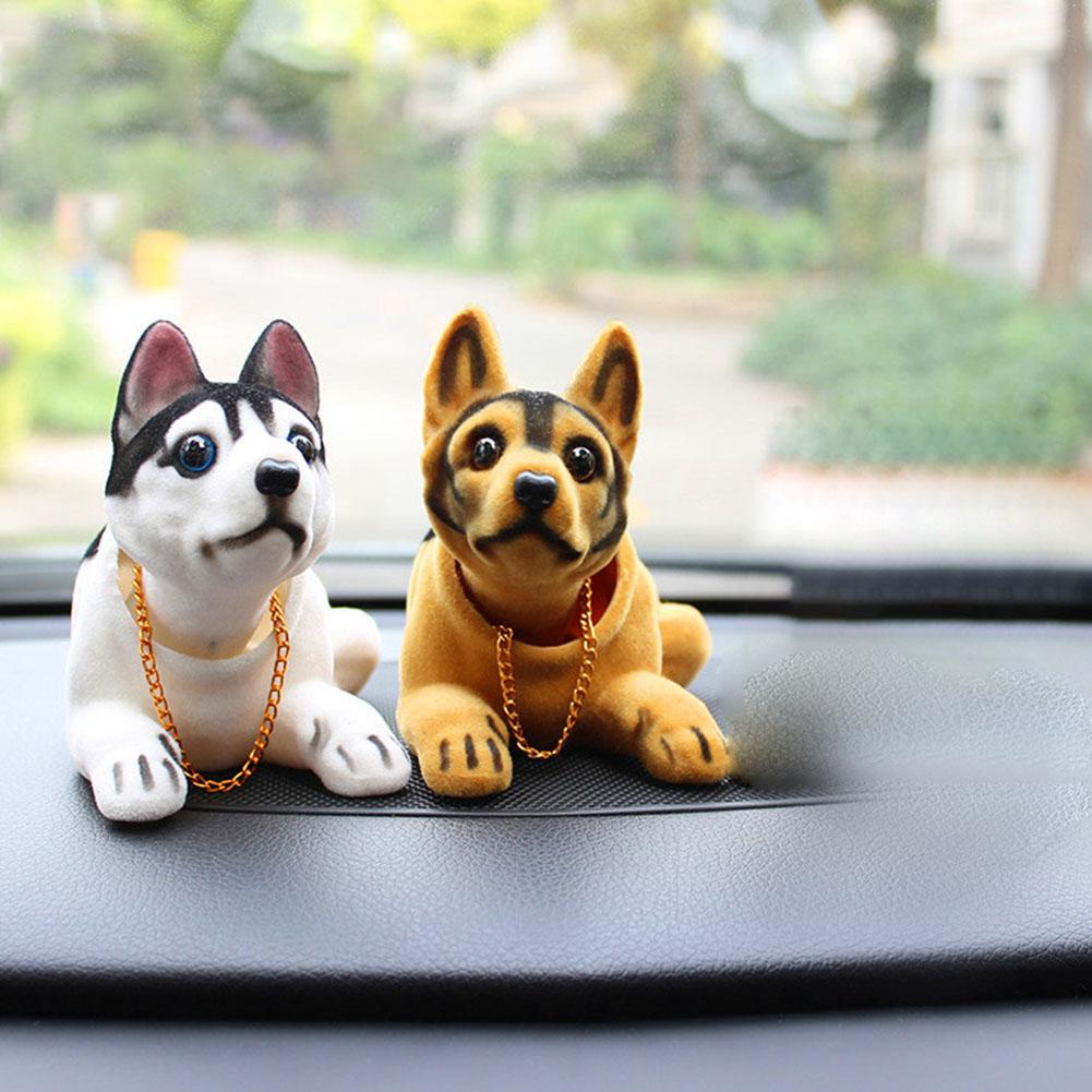 Car Doll Husky Beagle St Bernard Shepherd Shake Head Auto Interior Accessories Cute Gifts Dog Decoration Creative C7E2