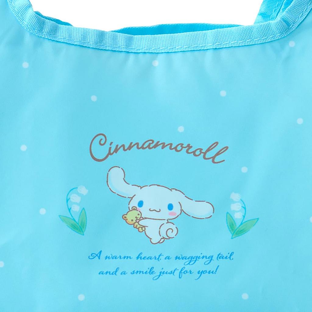 Sanrio Cinnamoroll Lunch Eco My Shopping 26cm W x 20cm D x 727024 Bag, Bag, Bag, Polyester, Approx. 35.5cm H,