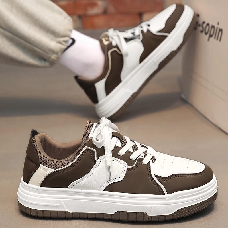 

Summer Men s Shoes 2025 New Item Niche Casual Men s Board Shoes Versatile Student Thick Soled Anti Slip Trendy Shoes Black and White Versatile 44